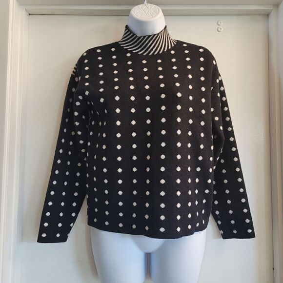 Antropologie Polka Dot & Stripe Sweater - Picture 1 of 3